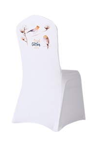 Customized Hotel Chair Cover Special White Banquet Thickening Universal One Piece Wedding Hotel Elastic Fabric Chair Cover SKSC024 detail view-3